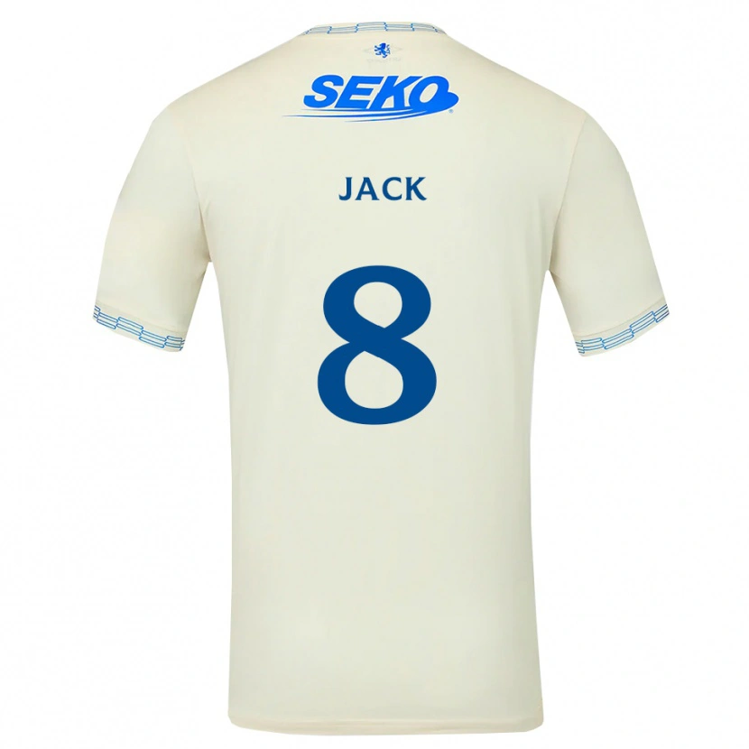 Danxen Mulher Camisola Ryan Jack #8 Azul Céu Profundo Branco Alternativa 2026/27 Camisa Brasil