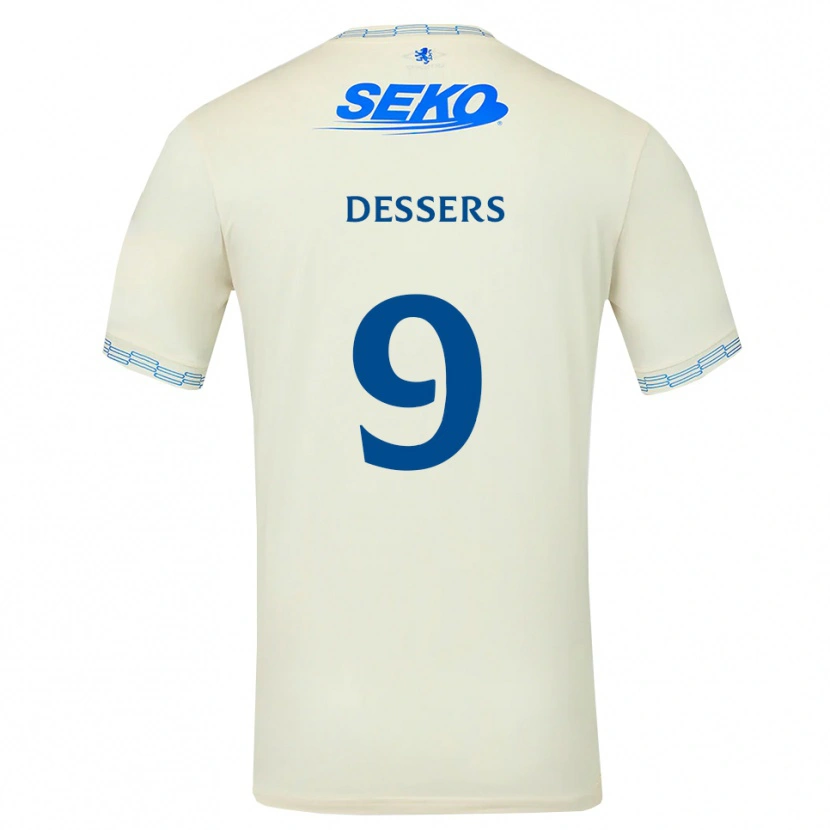 Danxen Mulher Camisola Cyriel Dessers #9 Azul Céu Profundo Branco Alternativa 2026/27 Camisa Brasil