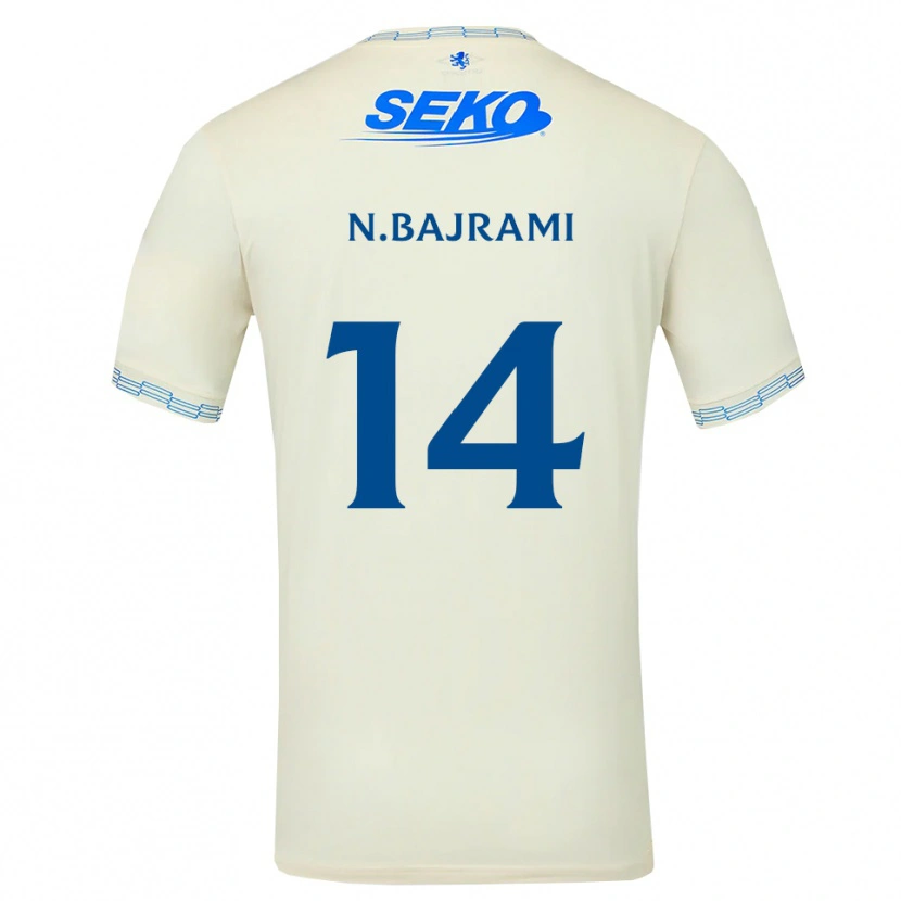 Danxen Mulher Camisola Nedim Bajrami #14 Azul Céu Profundo Branco Alternativa 2026/27 Camisa Brasil