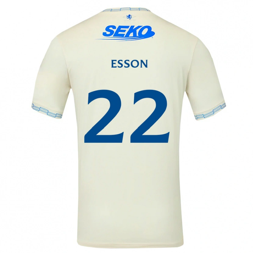Danxen Mulher Camisola Victoria Esson #22 Azul Céu Profundo Branco Alternativa 2026/27 Camisa Brasil