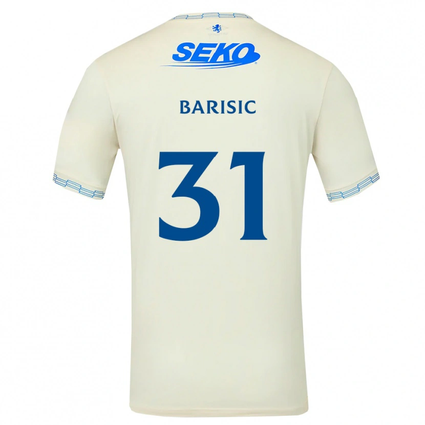 Danxen Mulher Camisola Borna Barisic #31 Azul Céu Profundo Branco Alternativa 2026/27 Camisa Brasil