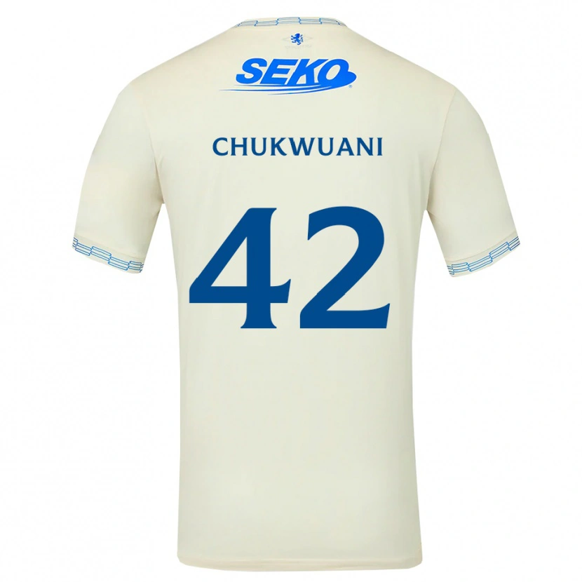 Danxen Mulher Camisola Tochi Chukwuani #42 Azul Céu Profundo Branco Alternativa 2026/27 Camisa Brasil