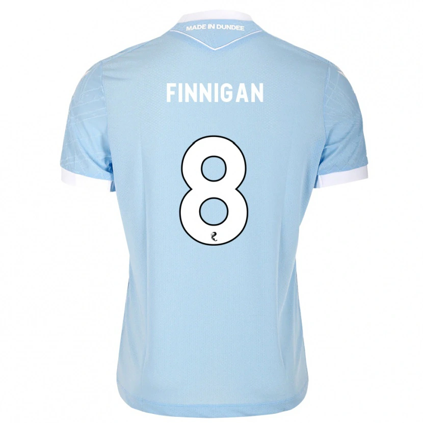 Danxen Mulher Camisola Ryan Finnigan #8 Azul Céu Claro Branco Alternativa 2026/27 Camisa Brasil
