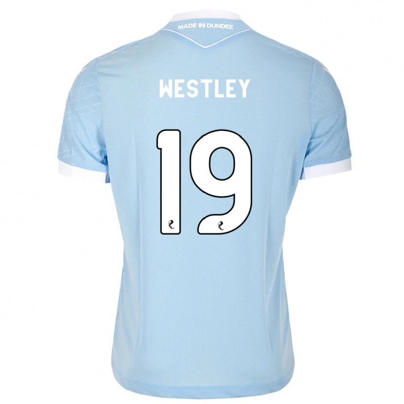 Danxen Mulher Camisola Joe Westley #19 Azul Céu Claro Branco Alternativa 2026/27 Camisa Brasil