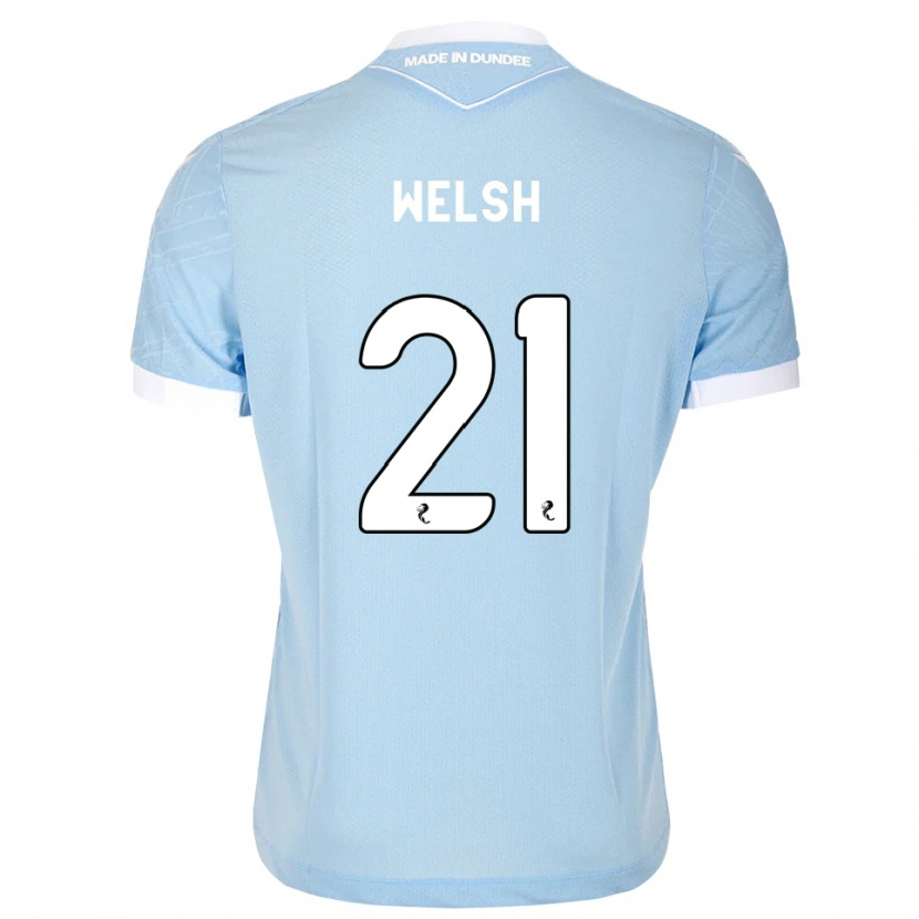 Danxen Mulher Camisola Tom Welsh #21 Azul Céu Claro Branco Alternativa 2026/27 Camisa Brasil