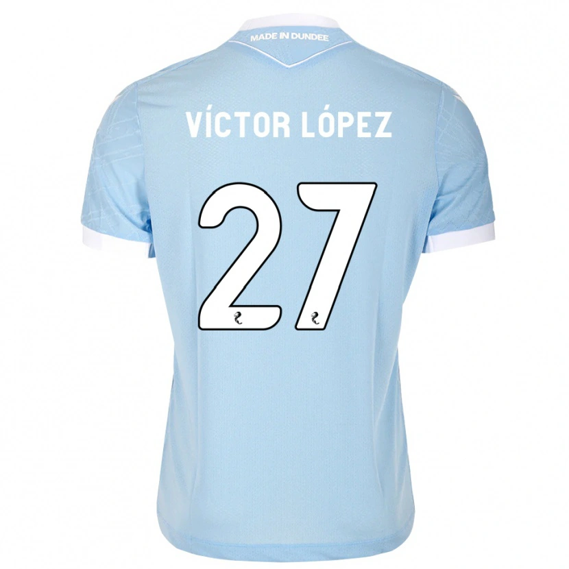 Danxen Mulher Camisola Victor Lopez #27 Azul Céu Claro Branco Alternativa 2026/27 Camisa Brasil
