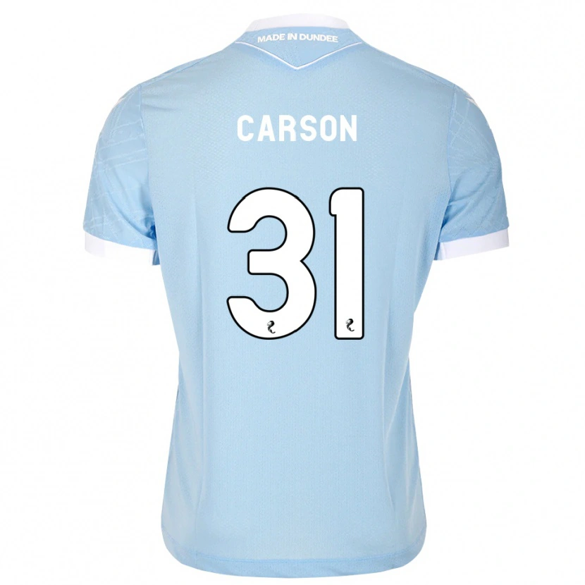 Danxen Mulher Camisola Trevor Carson #31 Azul Céu Claro Branco Alternativa 2026/27 Camisa Brasil