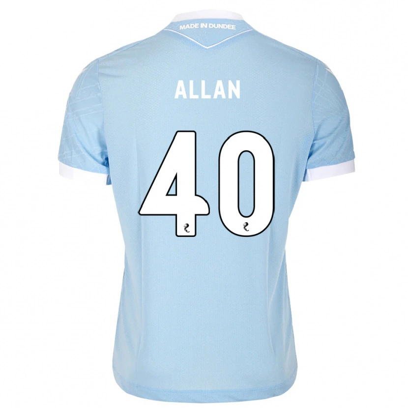 Danxen Mulher Camisola Finlay Allan #40 Azul Céu Claro Branco Alternativa 2026/27 Camisa Brasil