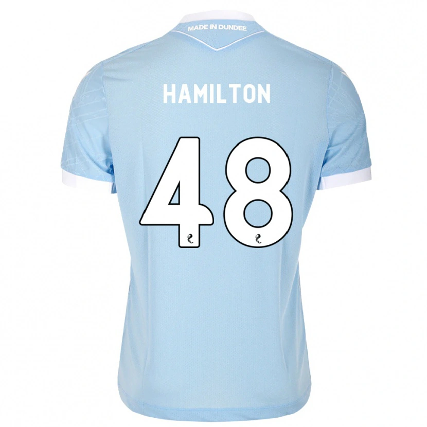 Danxen Mulher Camisola Ethan Hamilton #48 Azul Céu Claro Branco Alternativa 2026/27 Camisa Brasil