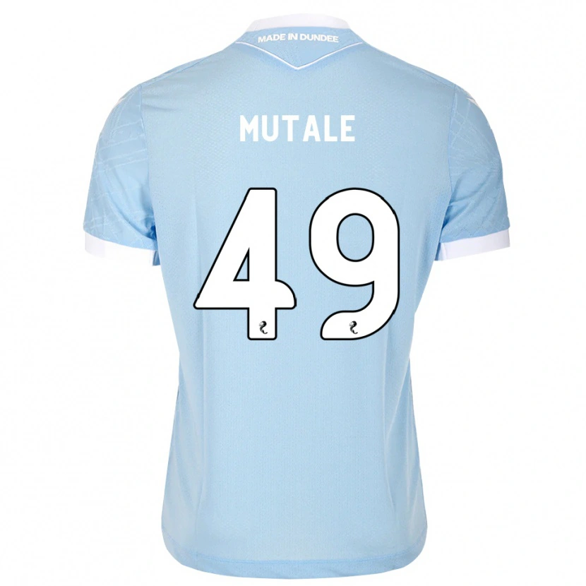 Danxen Mulher Camisola Euan Mutale #49 Azul Céu Claro Branco Alternativa 2026/27 Camisa Brasil