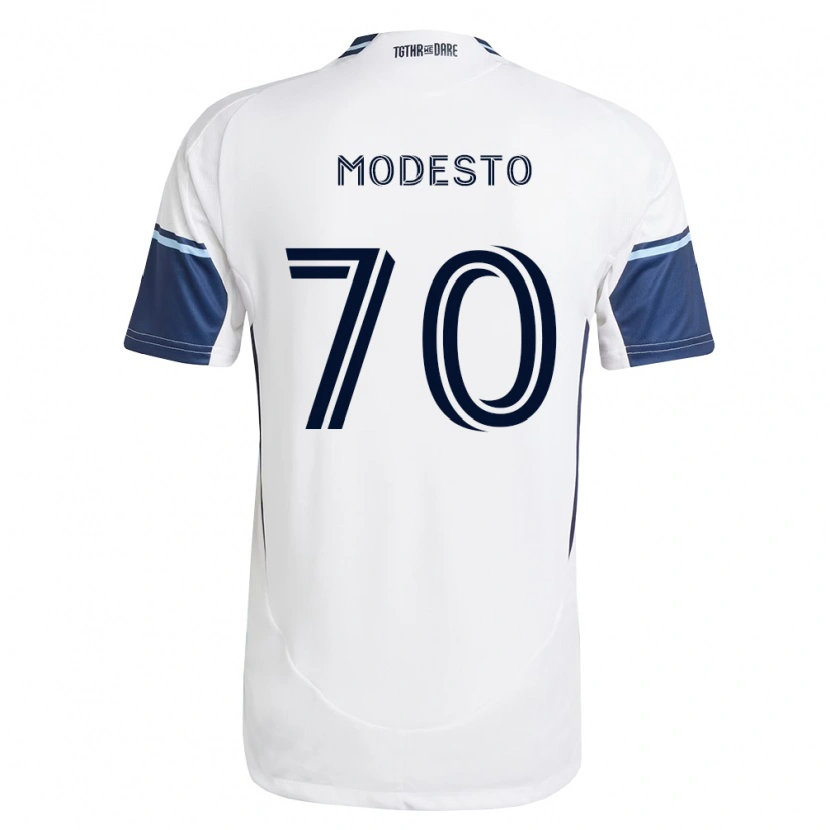 Danxen Mulher Camisola Rui Modesto #70 Branco Azul Real Principal 2026/27 Camisa Brasil