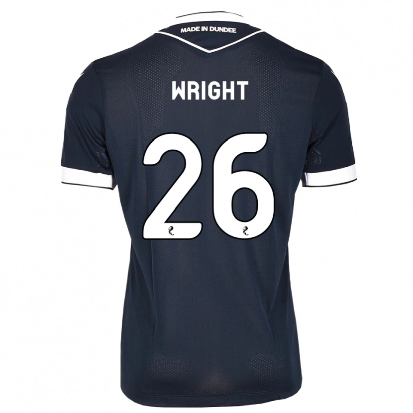 Danxen Mulher Camisola Joe Wright #26 Azul Meia-Noite Branco Principal 2026/27 Camisa Brasil