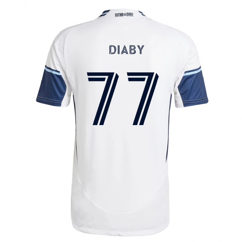 Danxen Mulher Camisola Yadaly Diaby #77 Branco Azul Real Principal 2026/27 Camisa Brasil