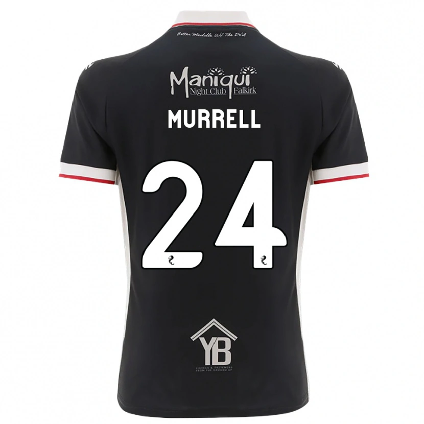 Danxen Criança Camisola Jacob Murrell #24 Preto Branco Vermelho Principal 2026/27 Camisa Brasil