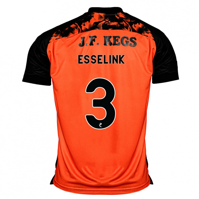 Danxen Criança Camisola Bert Esselink #3 Laranja Preto Branco Principal 2026/27 Camisa Brasil