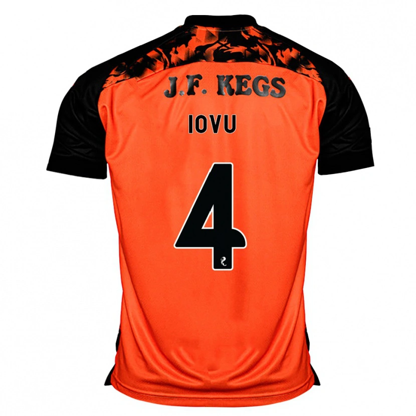 Danxen Criança Camisola Iurie Iovu #4 Laranja Preto Branco Principal 2026/27 Camisa Brasil