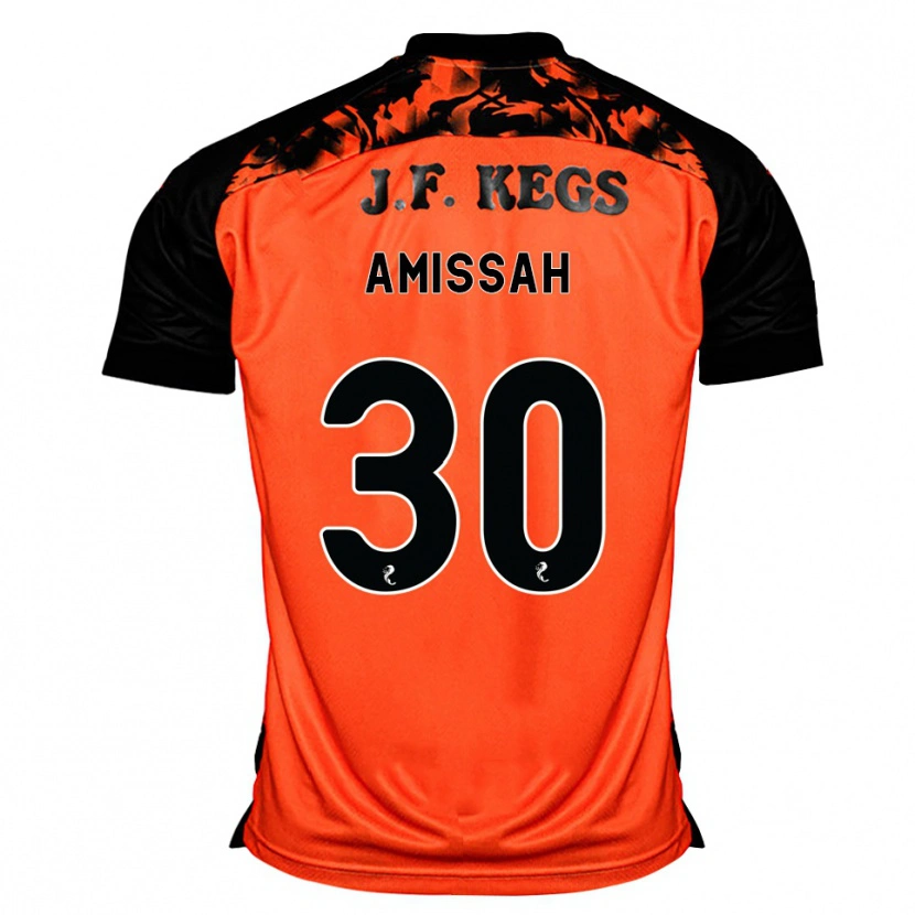 Danxen Criança Camisola Jordan Amissah #30 Laranja Preto Branco Principal 2026/27 Camisa Brasil