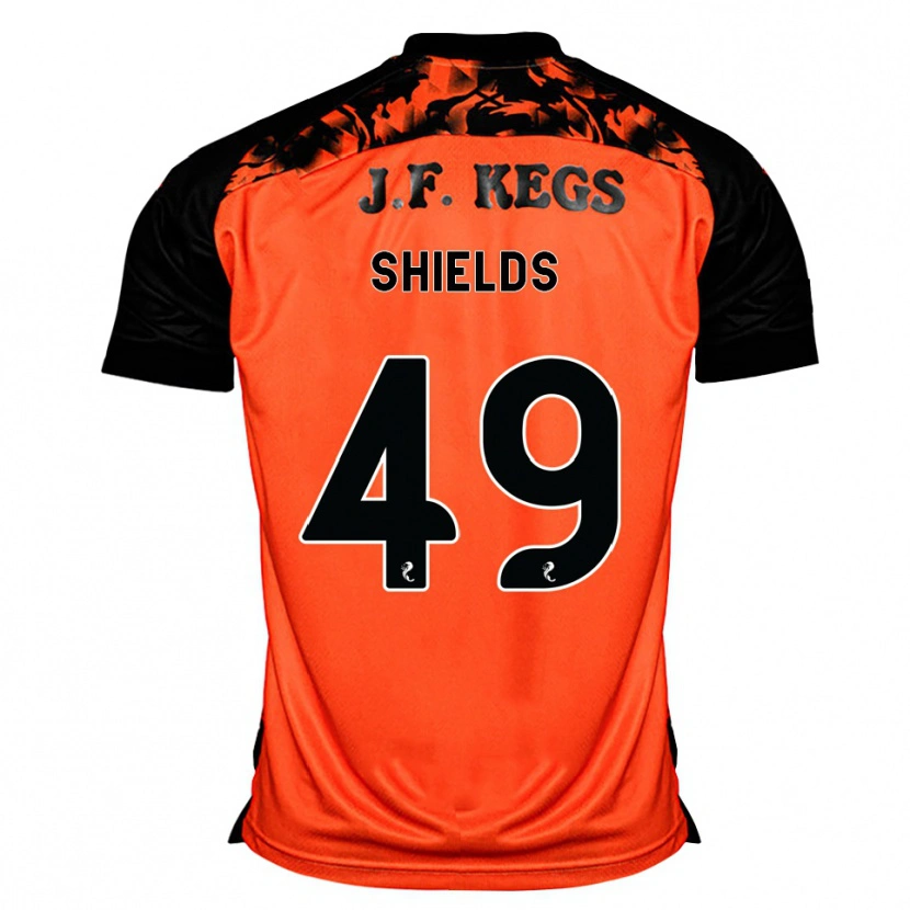 Danxen Criança Camisola Conal Shields #49 Laranja Preto Branco Principal 2026/27 Camisa Brasil