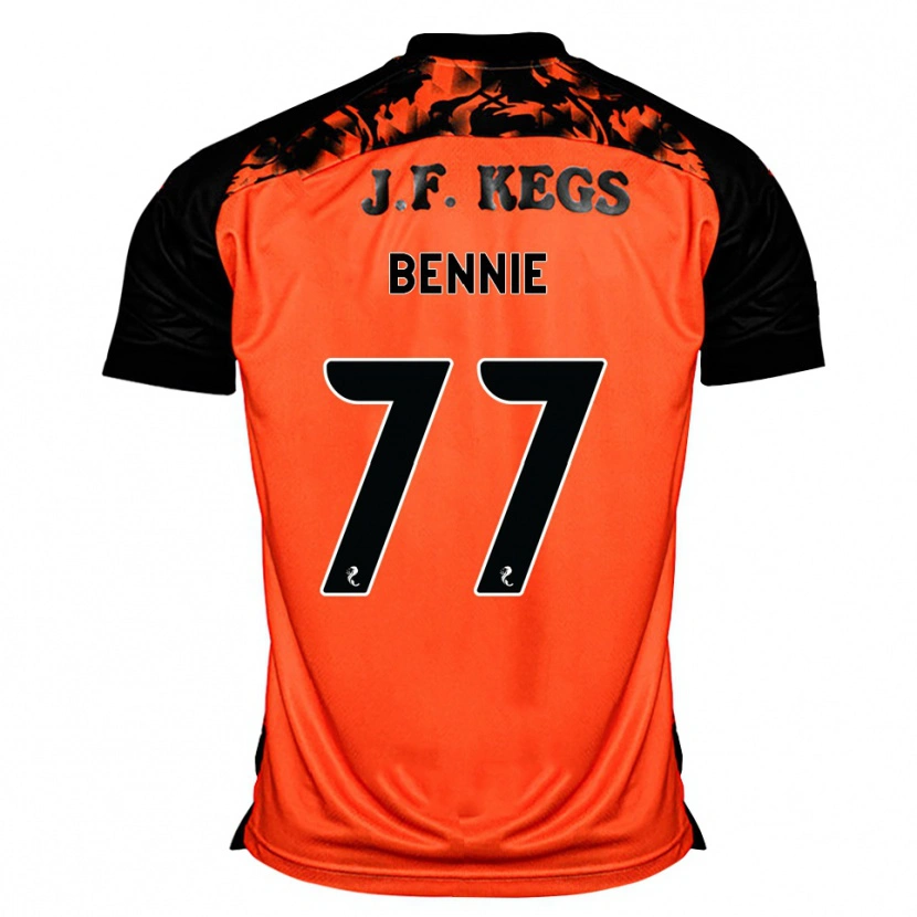 Danxen Criança Camisola Daniel Bennie #77 Laranja Preto Branco Principal 2026/27 Camisa Brasil