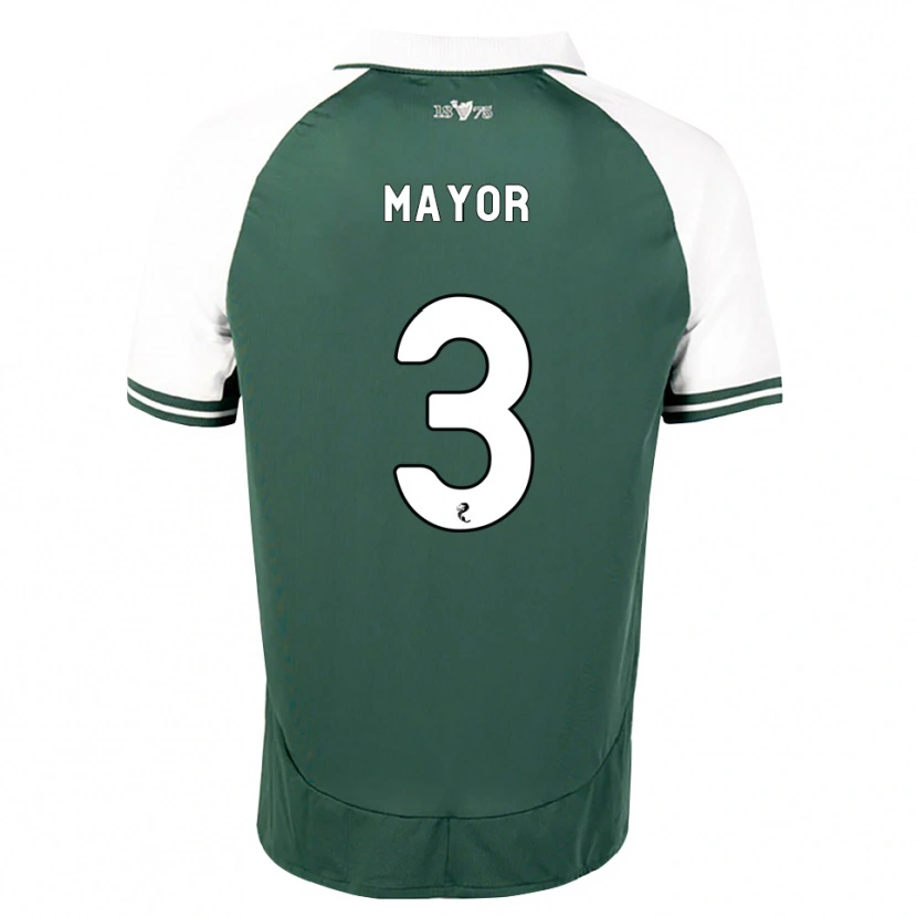 Danxen Criança Camisola Adam Mayor #3 Verde Mar Branco Principal 2026/27 Camisa Brasil