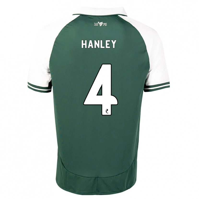Danxen Criança Camisola Grant Hanley #4 Verde Mar Branco Principal 2026/27 Camisa Brasil