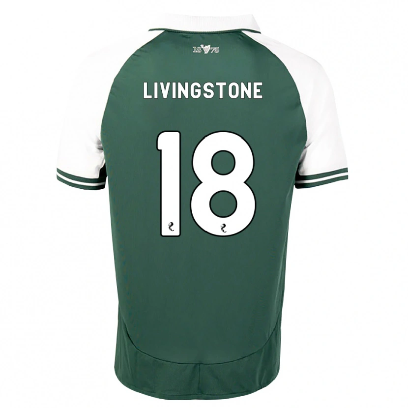 Danxen Criança Camisola Rosie Livingstone #18 Verde Mar Branco Principal 2026/27 Camisa Brasil