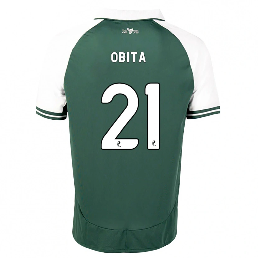Danxen Criança Camisola Jordan Obita #21 Verde Mar Branco Principal 2026/27 Camisa Brasil