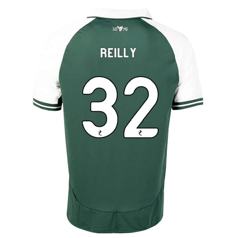 Danxen Criança Camisola Kirsten Reilly #32 Verde Mar Branco Principal 2026/27 Camisa Brasil