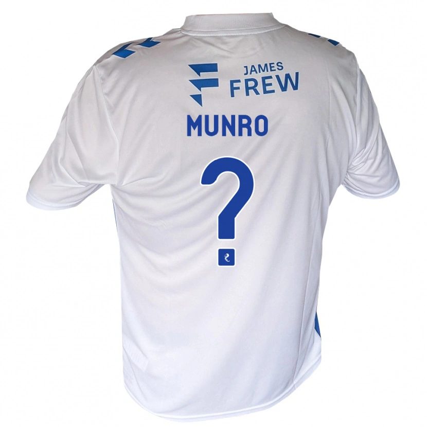 Danxen Criança Camisola Kirsty Munro #0 Azul Real Branco Principal 2026/27 Camisa Brasil