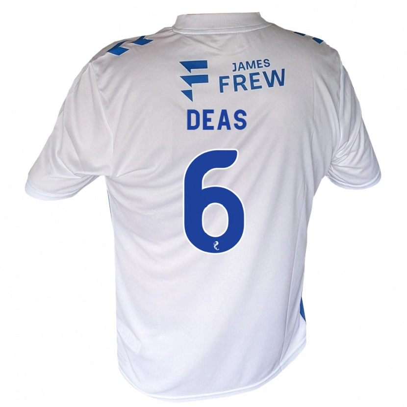 Danxen Criança Camisola Robbie Deas #6 Azul Real Branco Principal 2026/27 Camisa Brasil