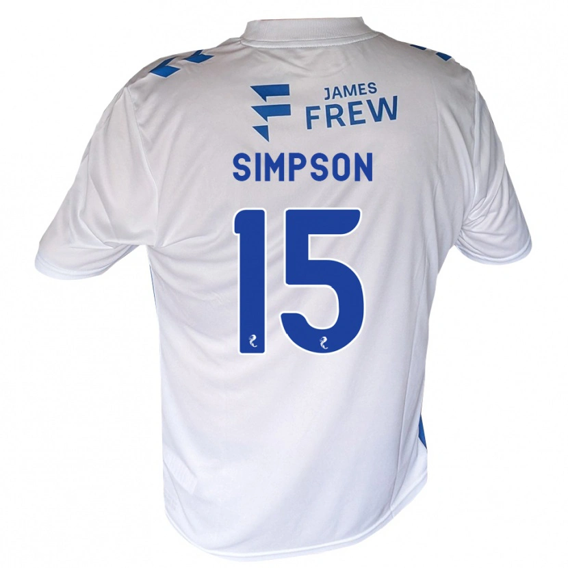 Danxen Criança Camisola Noah Simpson #15 Azul Real Branco Principal 2026/27 Camisa Brasil