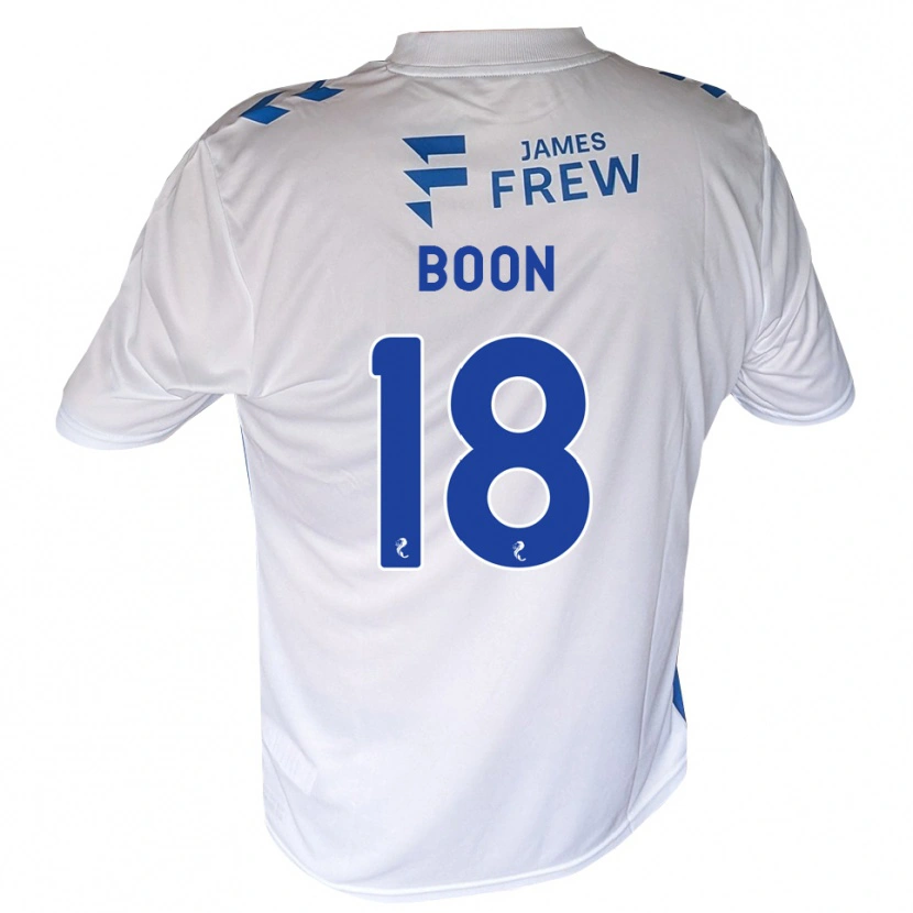 Danxen Criança Camisola Aiden Boon #18 Azul Real Branco Principal 2026/27 Camisa Brasil