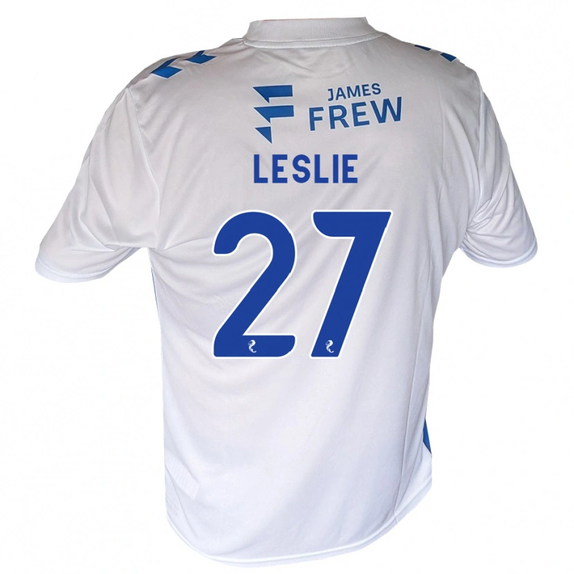 Danxen Criança Camisola Kian Leslie #27 Azul Real Branco Principal 2026/27 Camisa Brasil