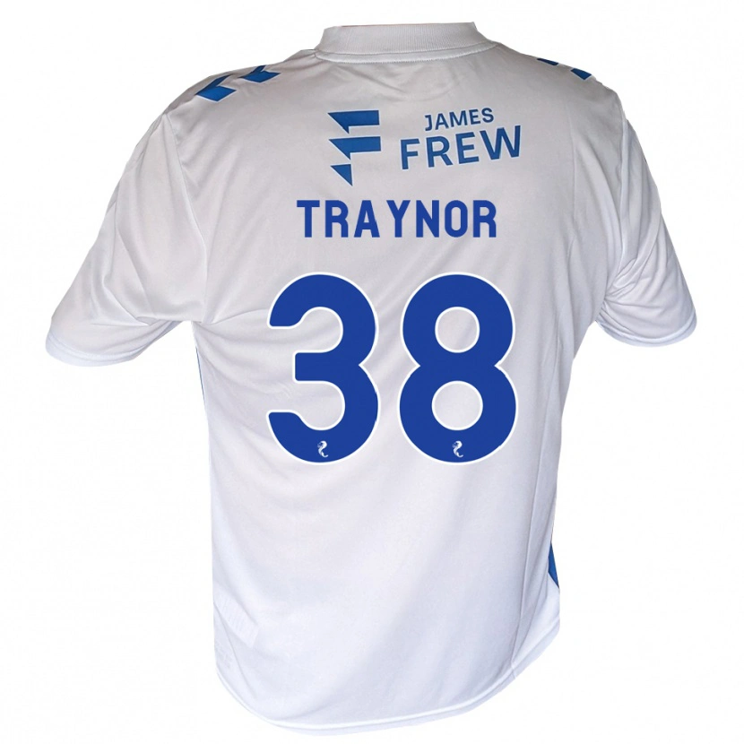 Danxen Criança Camisola Archie Traynor #38 Azul Real Branco Principal 2026/27 Camisa Brasil