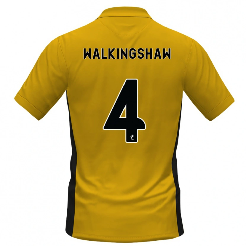 Danxen Criança Camisola Rachel Walkingshaw #4 Laranja Preto Principal 2026/27 Camisa Brasil
