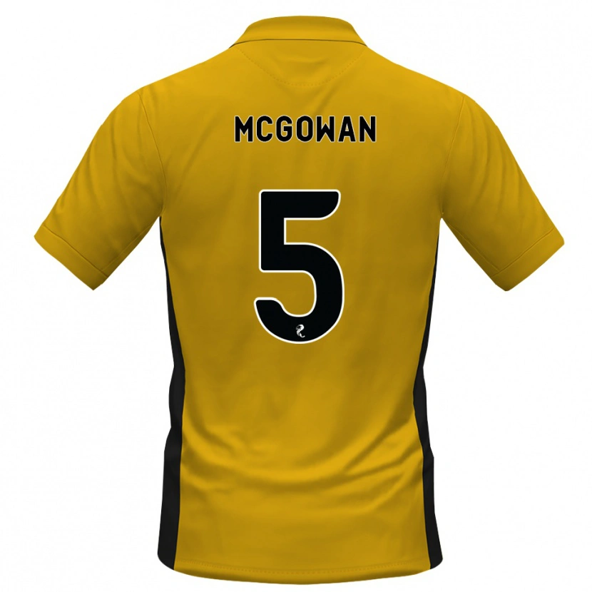 Danxen Criança Camisola Ryan Mcgowan #5 Laranja Preto Principal 2026/27 Camisa Brasil