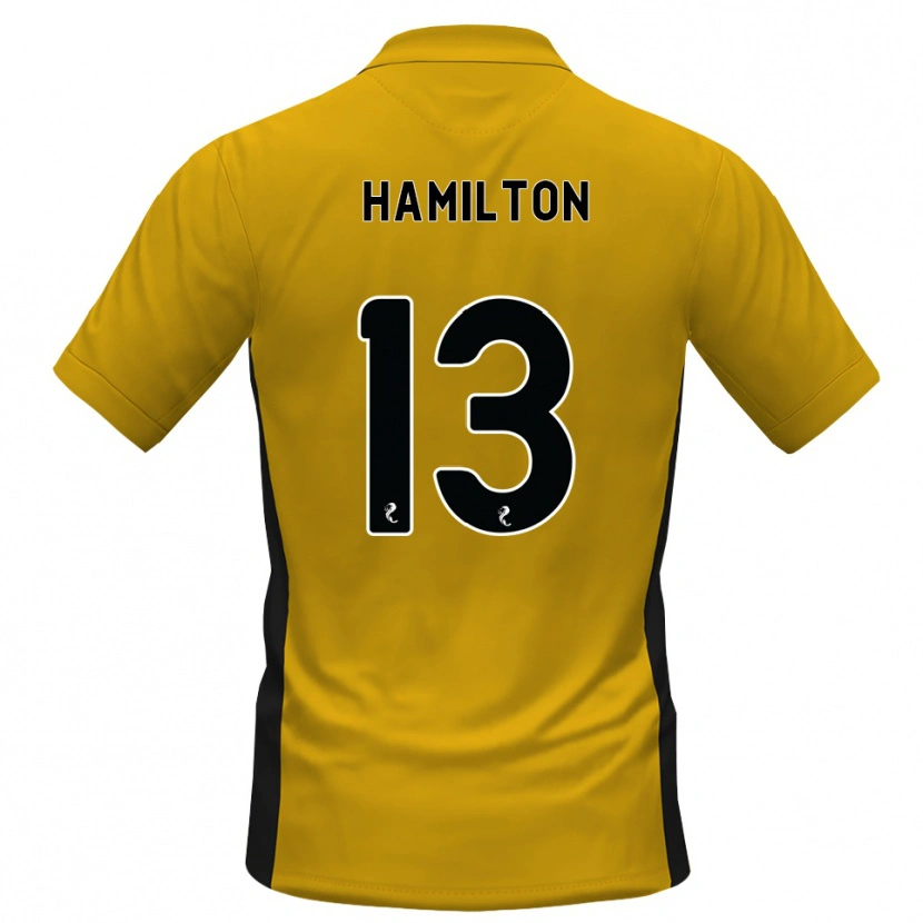 Danxen Criança Camisola Jack Hamilton #13 Laranja Preto Principal 2026/27 Camisa Brasil