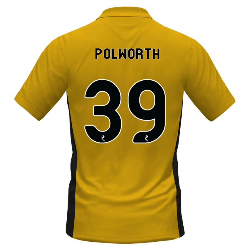 Danxen Criança Camisola Liam Polworth #39 Laranja Preto Principal 2026/27 Camisa Brasil