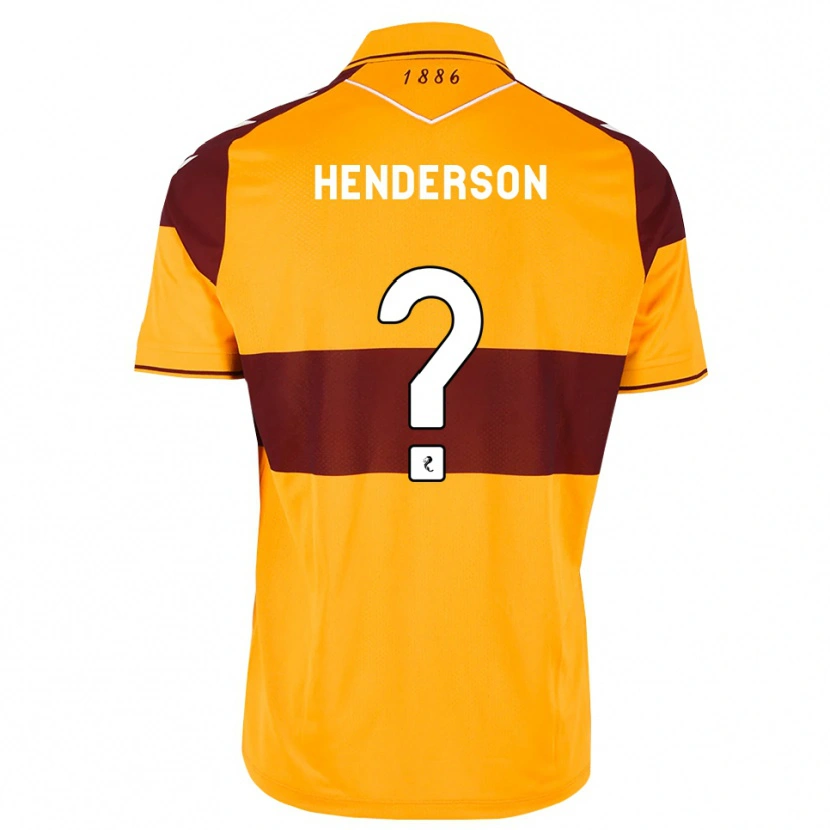 Danxen Criança Camisola Jude Henderson #0 Marrom Laranja Principal 2026/27 Camisa Brasil