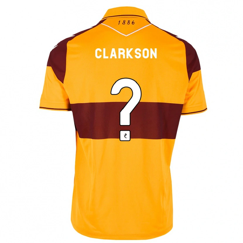 Danxen Criança Camisola Joshua Clarkson #0 Marrom Laranja Principal 2026/27 Camisa Brasil