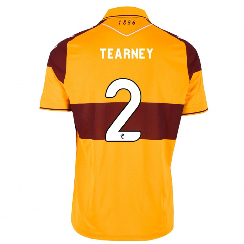 Danxen Criança Camisola Aiden Tearney #2 Marrom Laranja Principal 2026/27 Camisa Brasil