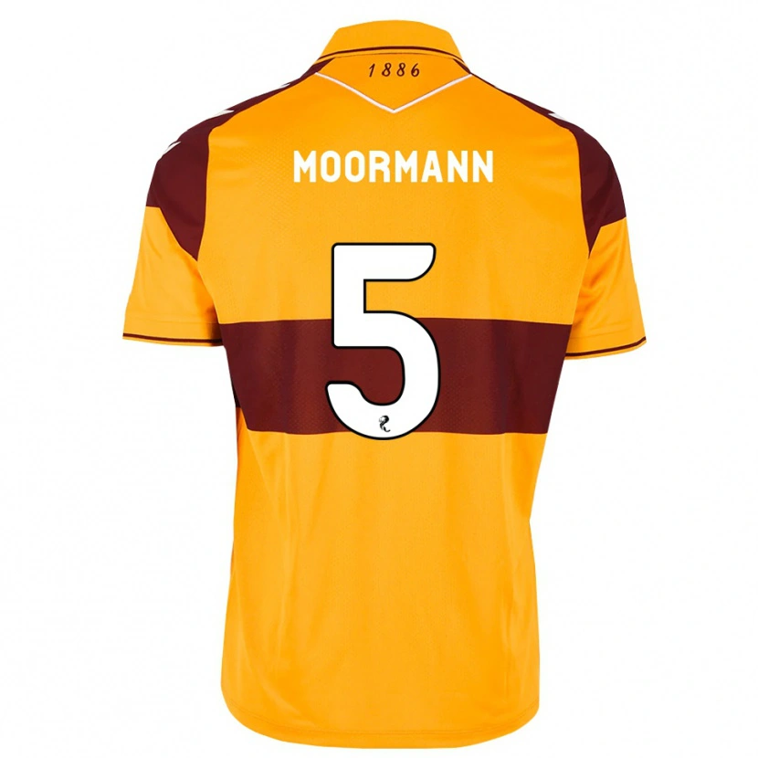 Danxen Criança Camisola Martin Moormann #5 Marrom Laranja Principal 2026/27 Camisa Brasil