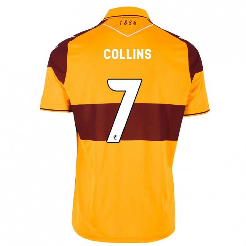 Danxen Criança Camisola Bailley Collins #7 Marrom Laranja Principal 2026/27 Camisa Brasil