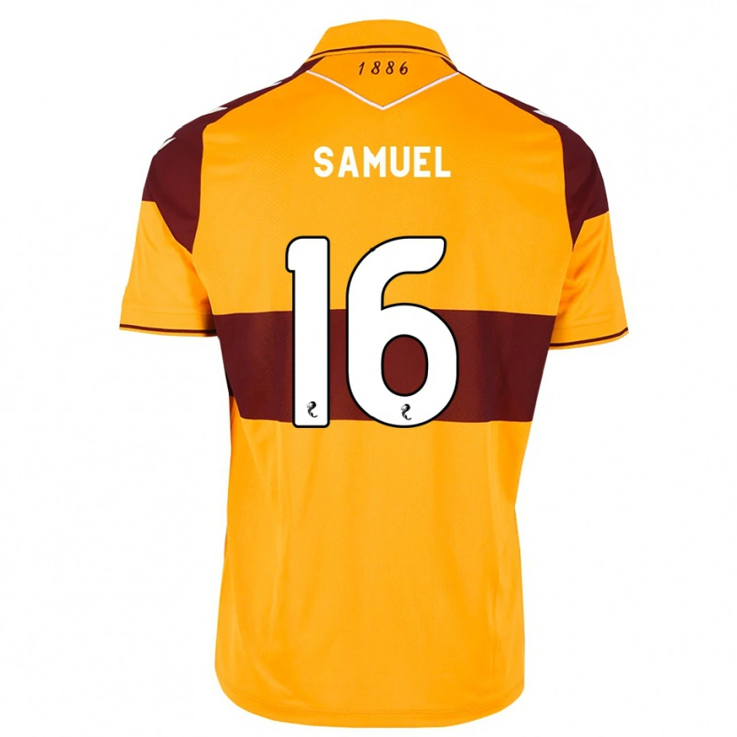 Danxen Criança Camisola Evan Samuel #16 Marrom Laranja Principal 2026/27 Camisa Brasil