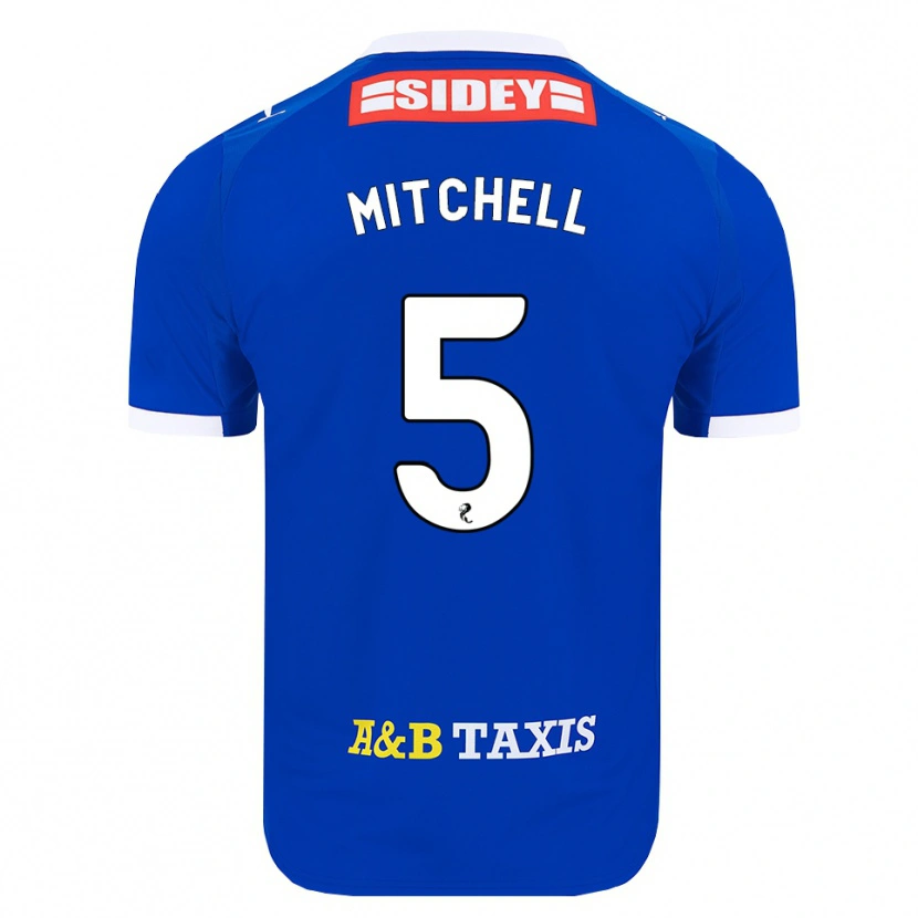 Danxen Criança Camisola Zach Mitchell #5 Azul Vermelho Amarelo Principal 2026/27 Camisa Brasil
