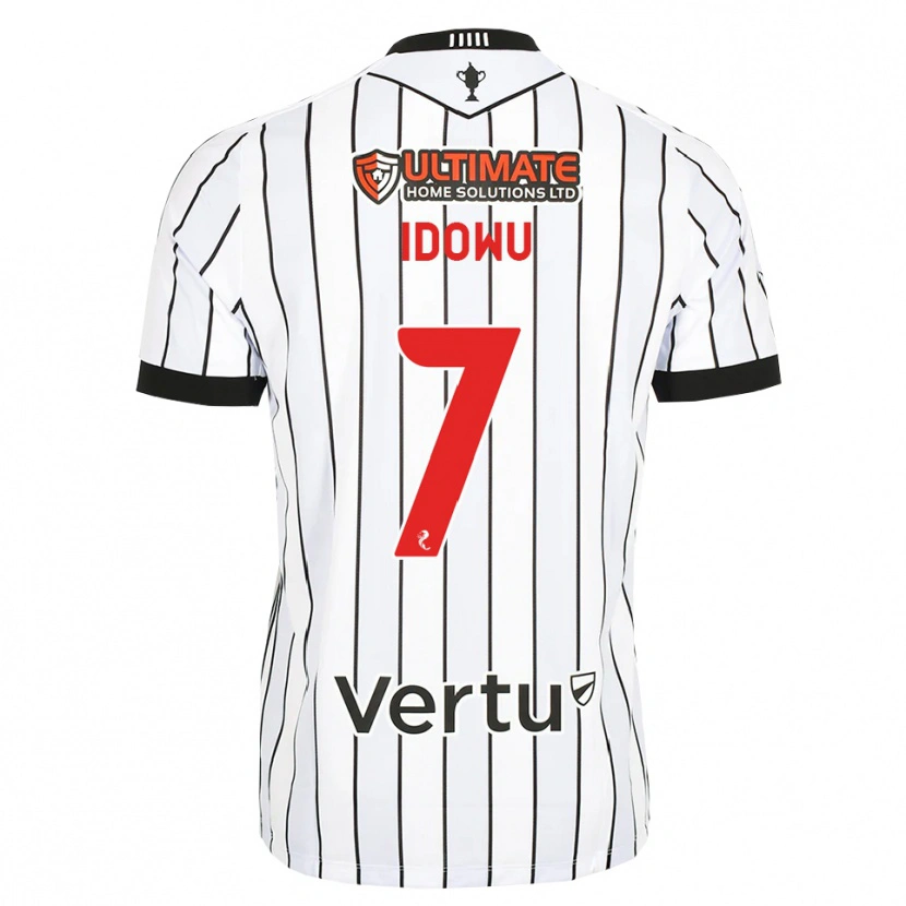 Danxen Criança Camisola Roland Idowu #7 Branco Preto Vermelho Principal 2026/27 Camisa Brasil