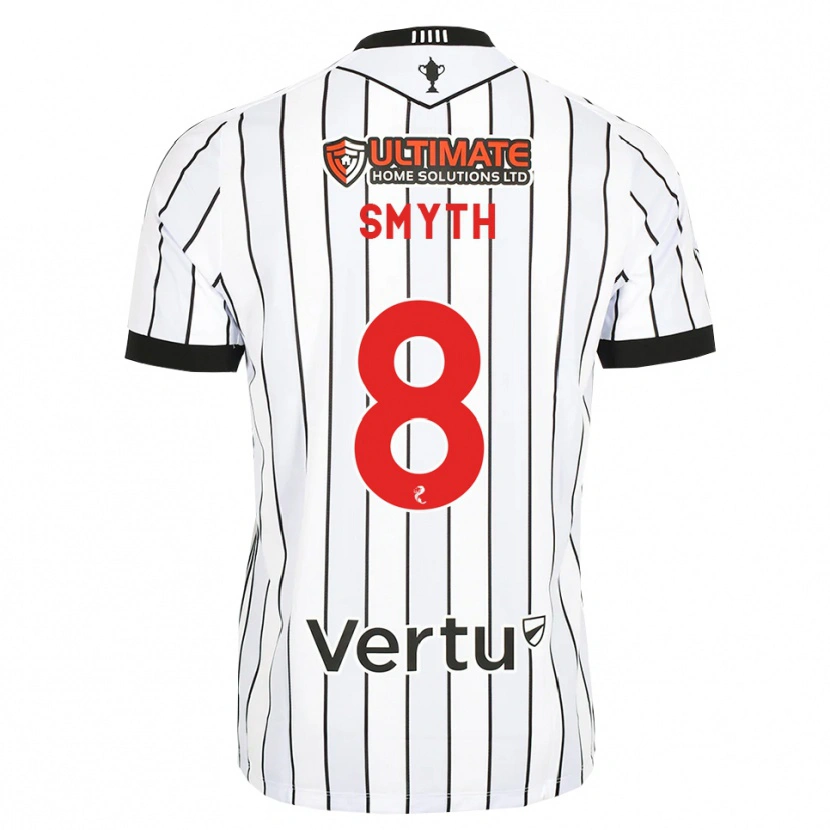 Danxen Criança Camisola Oisin Smyth #8 Branco Preto Vermelho Principal 2026/27 Camisa Brasil