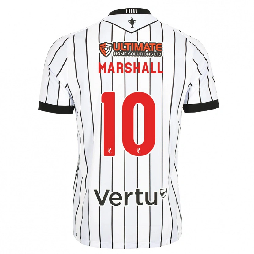Danxen Criança Camisola Lewis Marshall #10 Branco Preto Vermelho Principal 2026/27 Camisa Brasil