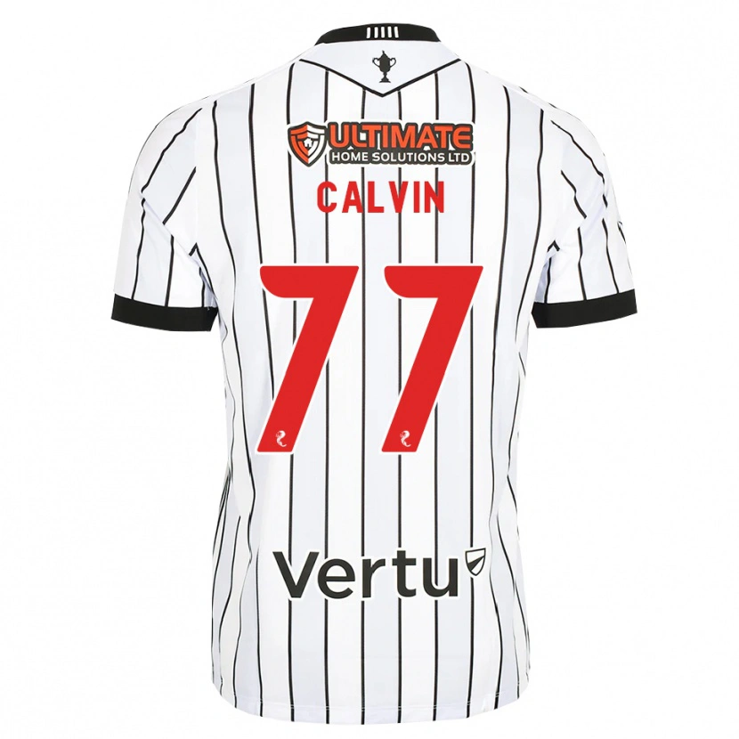 Danxen Criança Camisola Jalmaro Calvin #77 Branco Preto Vermelho Principal 2026/27 Camisa Brasil