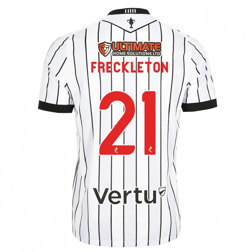 Danxen Criança Camisola Miguel Freckleton #21 Branco Preto Vermelho Principal 2026/27 Camisa Brasil